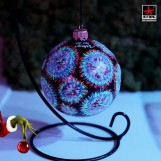 Шар Новогодний Стекло White Zombie Zoanthids 8,5 см